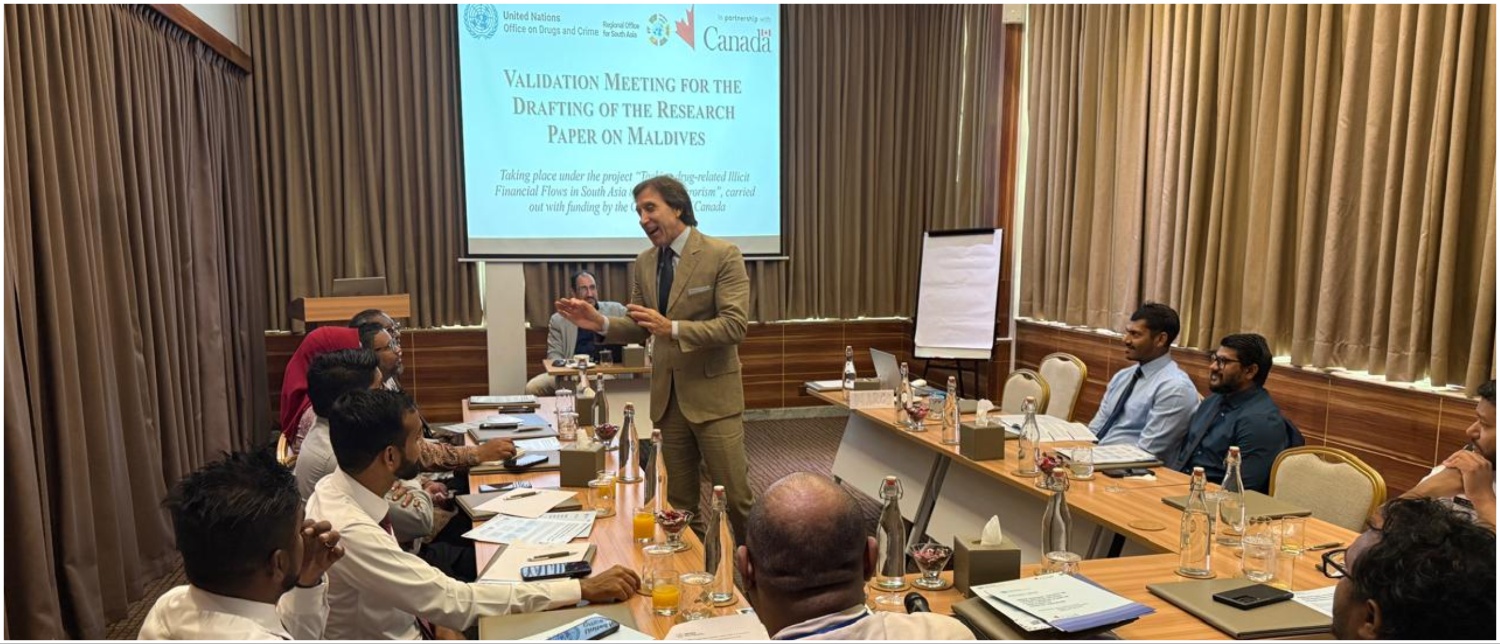 South Asia: UNODC supports Maldives and Sri Lanka in tackling drug-related illicit financial flows to counter terrorism