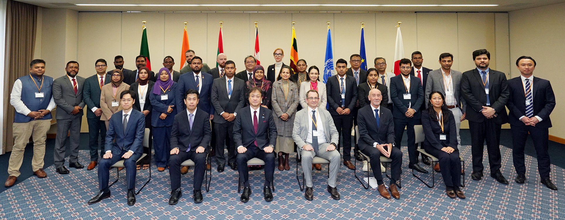 Participants posing for a group photograph.